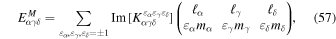Equation (57)