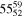 ${55}_{52}^{59}$