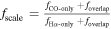 ${f}_{\mathrm{scale}}=\tfrac{{f}_{\mathrm{CO} \mbox{-} \mathrm{only}}+{f}_{\mathrm{overlap}}}{{f}_{{\rm{H}}\alpha \mbox{-} \mathrm{only}}+{f}_{\mathrm{overlap}}}$