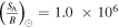 ${\left(\tfrac{{S}_{{\rm{A}}}}{B}\right)}_{\odot }=1.0\,\times {10}^{6}$