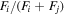 ${F}_{i}/({F}_{i}+{F}_{j})$