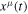 ${x}^{\mu }(t)$