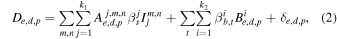 Equation (2)