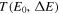 $T({E}_{0},{\rm{\Delta }}E)$