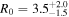 ${R}_{0}={3.5}_{-1.5}^{+2.0}$