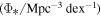 $({{\rm{\Phi }}}_{* }/{\mathrm{Mpc}}^{-3}\,{\mathrm{dex}}^{-1})$