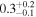 ${0.3}_{-0.1}^{+0.2}$