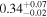 ${0.34}_{-0.02}^{+0.07}$