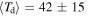$\left\langle {T}_{{\rm{d}}}\right\rangle =42\pm 15\,$