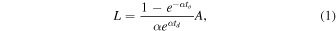 Equation (1)