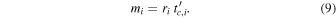 Equation (9)