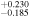 ${}_{-0.185}^{+0.230}$