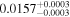 ${0.0157}_{-0.0003}^{+0.0003}$