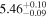 ${5.46}_{-0.09}^{+0.10}$