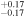 ${}_{-0.17}^{+0.17}$