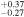 ${}_{-0.27}^{+0.37}$