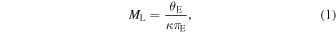 Equation (1)