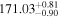 ${171.03}_{-0.90}^{+0.81}$