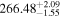 ${266.48}_{-1.55}^{+2.09}$