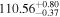 ${110.56}_{-0.37}^{+0.80}$