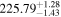 ${225.79}_{-1.43}^{+1.28}$