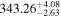 ${343.26}_{-2.63}^{+4.08}$
