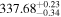 ${337.68}_{-0.34}^{+0.23}$