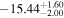 $-{15.44}_{-2.00}^{+1.60}$