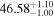 ${46.58}_{-1.00}^{+1.10}$