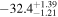 $-{32.4}_{-1.21}^{+1.39}$