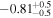 $-{0.81}_{-0.5}^{+0.5}$