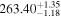 ${263.40}_{-1.18}^{+1.35}$