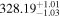 ${328.19}_{-1.03}^{+1.01}$