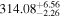 ${314.08}_{-2.26}^{+6.56}$