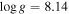 $\mathrm{log}g=8.14$