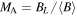 ${M}_{{\rm{A}}}={B}_{L}/\langle B\rangle $