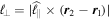 ${{\ell }}_{\perp }=| \widehat{{{\ell }}_{\parallel }}\times ({{\boldsymbol{r}}}_{2}-{{\boldsymbol{r}}}_{1})| $
