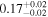 ${0.17}_{-0.02}^{+0.02}$