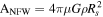 ${{\rm{A}}}_{\mathrm{NFW}}=4\pi \mu G\rho {R}_{s}^{2}$