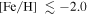 ${\rm{[Fe/H]}}\,\lesssim -2.0$