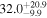 ${32.0}_{-9.9}^{+20.9}$