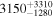 ${3150}_{-1280}^{+3310}$