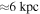 $\approx 6\,\mathrm{kpc}$