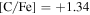 ${\rm{[C/Fe]}}=+1.34$