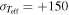 ${\sigma }_{{T}_{\mathrm{eff}}}=+150$