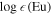 $\mathrm{log}\epsilon (\mathrm{Eu})$
