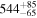 ${544}_{-65}^{+85}$