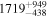 ${1719}_{-438}^{+949}$
