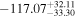 $-{117.07}_{-33.30}^{+32.11}$