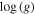 $\mathrm{log}\left(g\right)$